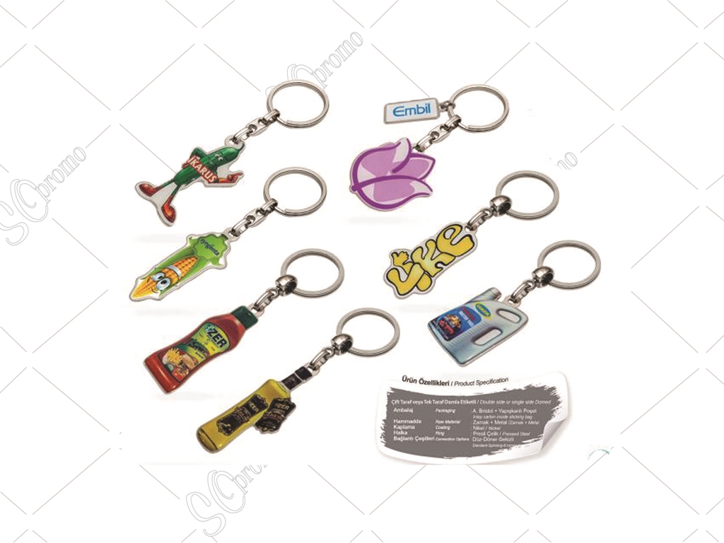 3D Damla Etiketli Anahtarlıklar